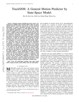 TrackSSM: A General Motion Predictor by State-Space Model