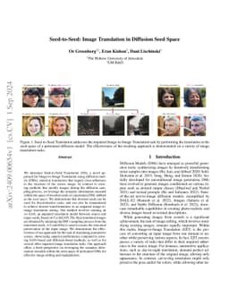 Seed-to-Seed: Image Translation in Diffusion Seed Space