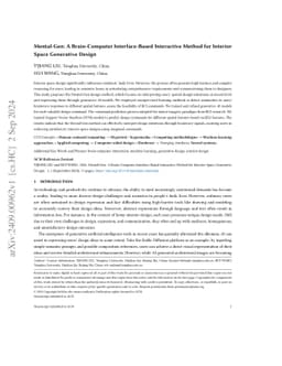 Mental-Gen: A Brain-Computer Interface-Based Interactive Method for
  Interior Space Generative Design