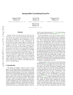 Interpretable Convolutional SyncNet