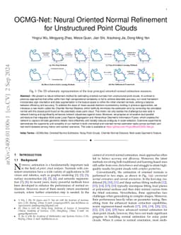 OCMG-Net: Neural Oriented Normal Refinement for Unstructured Point
  Clouds