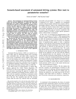 Scenario-based assessment of automated driving systems: How (not) to parameterize scenarios?