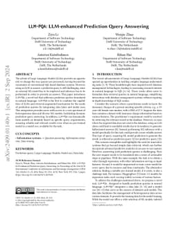 LLM-PQA: LLM-enhanced Prediction Query Answering