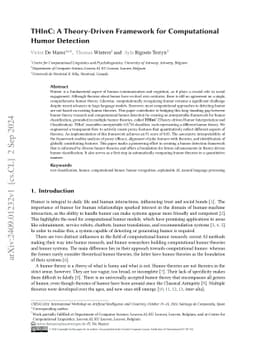 THInC: A Theory-Driven Framework for Computational Humor Detection