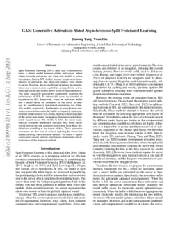 GAS: Generative Activation-Aided Asynchronous Split Federated Learning