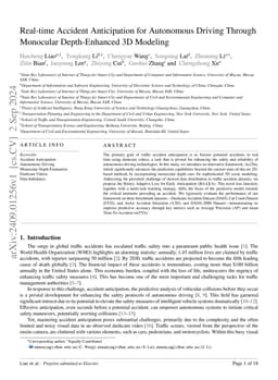 Real-time Accident Anticipation for Autonomous Driving Through Monocular
  Depth-Enhanced 3D Modeling