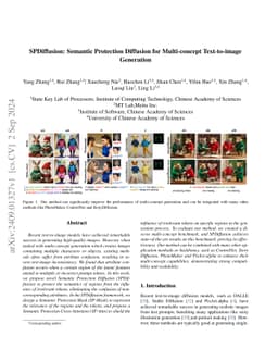 SPDiffusion: Semantic Protection Diffusion Models for Multi-concept Text-to-image Generation