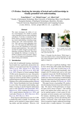CV-Probes: Studying the interplay of lexical and world knowledge in
  visually grounded verb understanding
