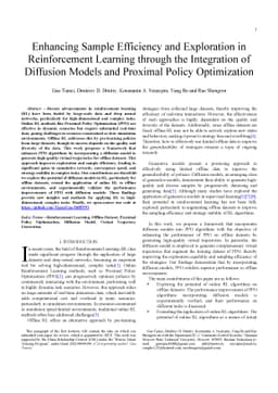 Enhancing Sample Efficiency and Exploration in Reinforcement Learning through the Integration of Diffusion Models and Proximal Policy Optimization