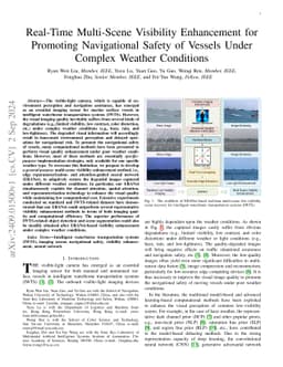 Real-Time Multi-Scene Visibility Enhancement for Promoting Navigational
  Safety of Vessels Under Complex Weather Conditions