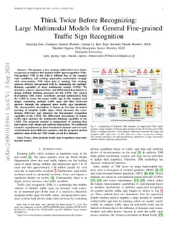 Think Twice Before Recognizing: Large Multimodal Models for General
  Fine-grained Traffic Sign Recognition