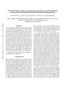 Effective Noise-aware Data Simulation for Domain-adaptive Speech
  Enhancement Leveraging Dynamic Stochastic Perturbation