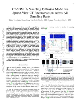 CT-SDM: A Sampling Diffusion Model for Sparse-View CT Reconstruction
  across All Sampling Rates