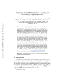 Frequency-Spatial Entanglement Learning for Camouflaged Object Detection