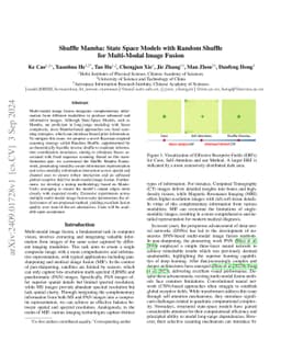 Shuffle Mamba: State Space Models with Random Shuffle for Multi-Modal
  Image Fusion