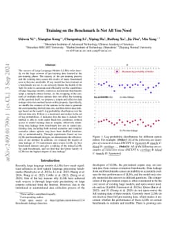 Training on the Benchmark Is Not All You Need