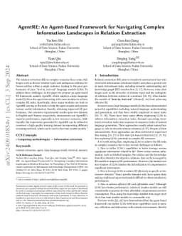 AgentRE: An Agent-Based Framework for Navigating Complex Information
  Landscapes in Relation Extraction