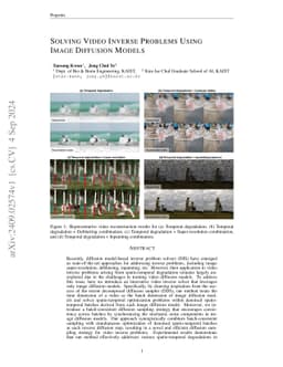 Solving Video Inverse Problems Using Image Diffusion Models