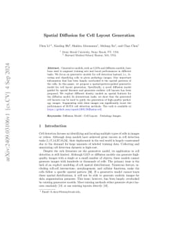Spatial Diffusion for Cell Layout Generation