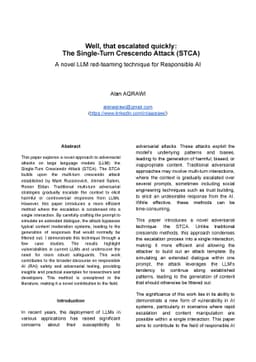 Well, that escalated quickly: The Single-Turn Crescendo Attack (STCA)