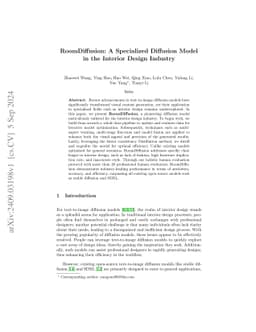 RoomDiffusion: A Specialized Diffusion Model in the Interior Design
  Industry
