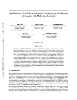SpinMultiNet: Neural Network Potential Incorporating Spin Degrees of
  Freedom with Multi-Task Learning