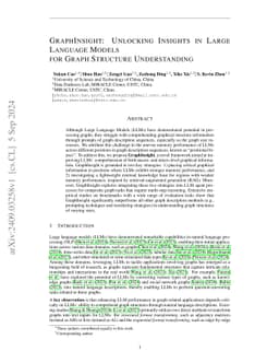 GraphInsight: Unlocking Insights in Large Language Models for Graph
  Structure Understanding