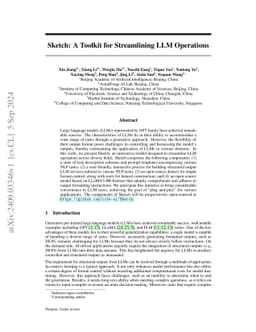Sketch: A Toolkit for Streamlining LLM Operations