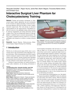 Interactive Surgical Liver Phantom for Cholecystectomy Training