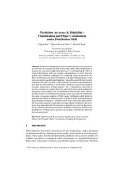 Prediction Accuracy & Reliability: Classification and Object
  Localization under Distribution Shift