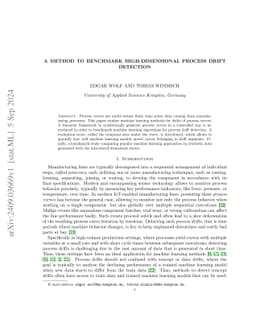 A method to benchmark high-dimensional process drift detection
