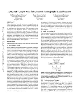EMCNet : Graph-Nets for Electron Micrographs Classification