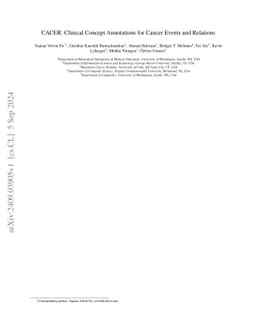 CACER: Clinical Concept Annotations for Cancer Events and Relations