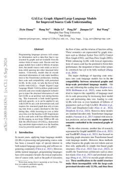 GALLa: Graph Aligned Large Language Models for Improved Source Code
  Understanding