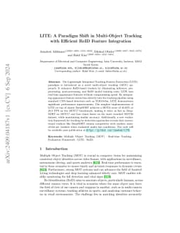 LITE: A Paradigm Shift in Multi-Object Tracking with Efficient ReID
  Feature Integration