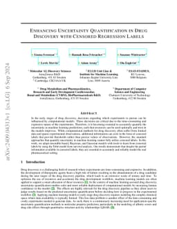 Enhancing Uncertainty Quantification in Drug Discovery with Censored
  Regression Labels