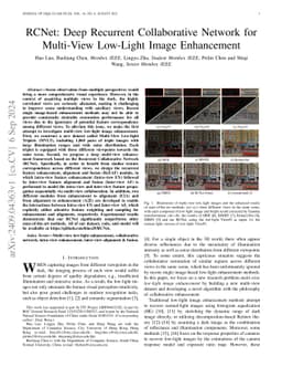 RCNet: Deep Recurrent Collaborative Network for Multi-View Low-Light Image Enhancement