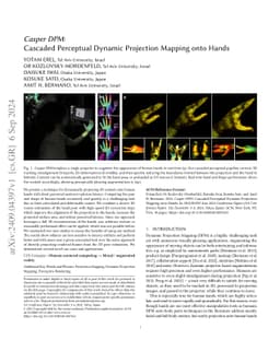 Casper DPM: Cascaded Perceptual Dynamic Projection Mapping onto Hands