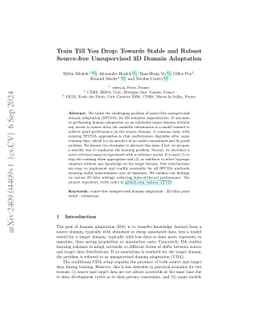 Train Till You Drop: Towards Stable and Robust Source-free Unsupervised
  3D Domain Adaptation