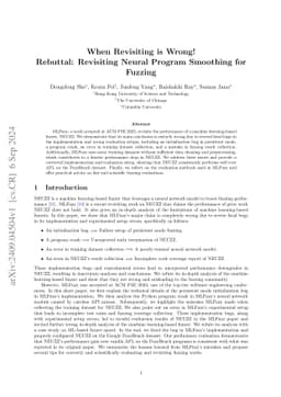 Comment on Revisiting Neural Program Smoothing for Fuzzing
