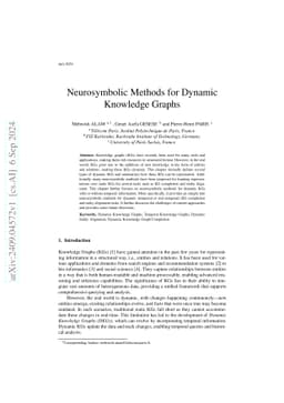 Neurosymbolic Methods for Dynamic Knowledge Graphs