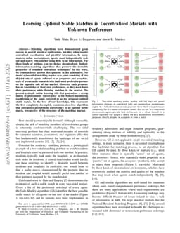 Learning Optimal Stable Matches in Decentralized Markets with Unknown Preferences