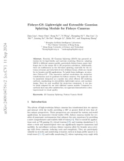Fisheye-GS: Lightweight and Extensible Gaussian Splatting Module for
  Fisheye Cameras
