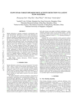 Flow-TSVAD: Target-Speaker Voice Activity Detection via Latent Flow
  Matching
