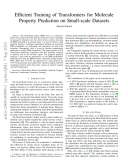 Efficient Training of Transformers for Molecule Property Prediction on
  Small-scale Datasets