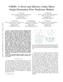 UMOD: A Novel and Effective Urban Metro Origin-Destination Flow
  Prediction Method