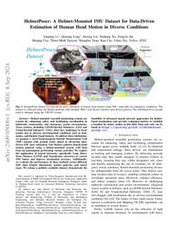 HelmetPoser: A Helmet-Mounted IMU Dataset for Data-Driven Estimation of Human Head Motion in Diverse Conditions