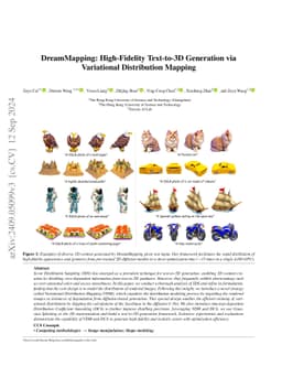 DreamMapping: High-Fidelity Text-to-3D Generation via Variational
  Distribution Mapping