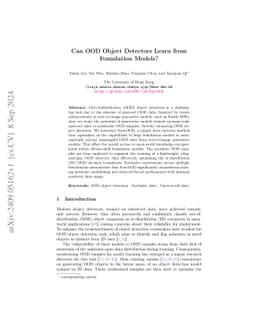 Can OOD Object Detectors Learn from Foundation Models?