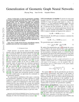 Generalization of Geometric Graph Neural Networks